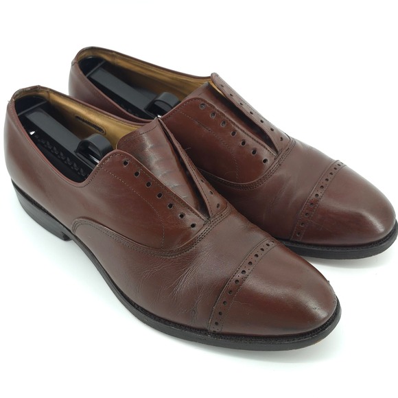 Allen Edmonds Other - Allen Edmonds Mens Fifth Avenue Leather Brown 9 EEE Cap Toe Oxford Shoes